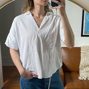 Madewell white short sleeve top